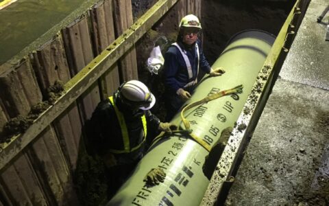 φ800mm下水道本管布設状況