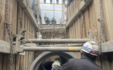 φ800mm下水道本管布設状況