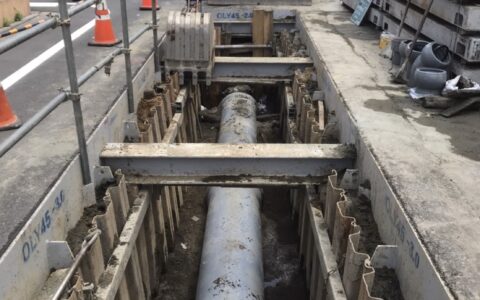 φ500mm下水道管布設工